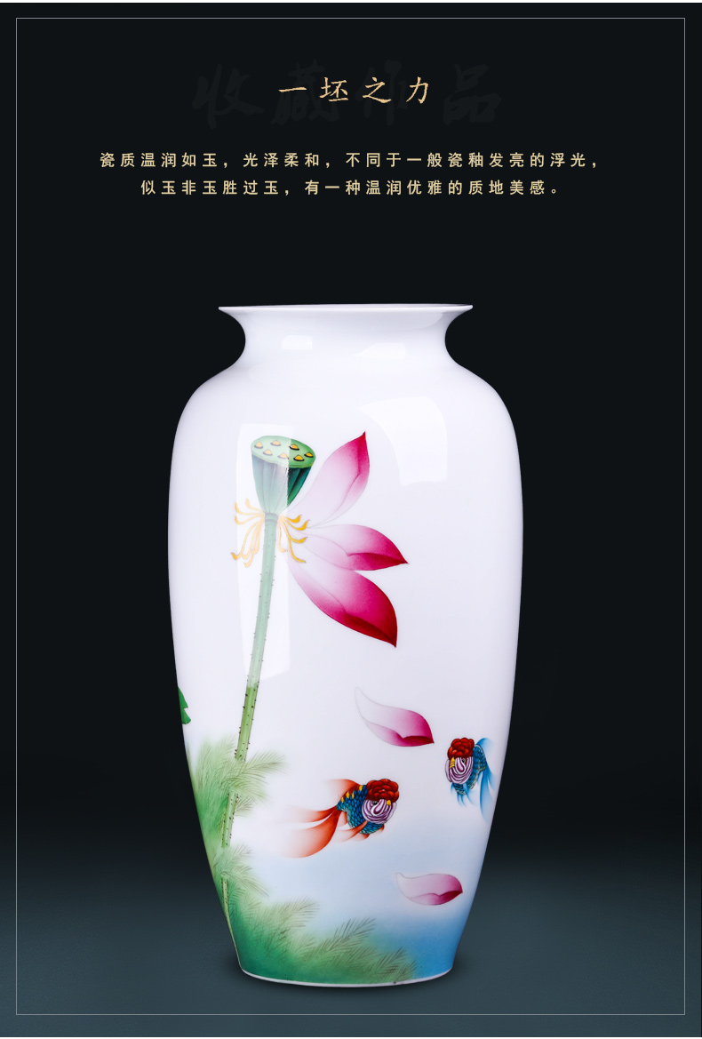 Jingdezhen ceramics famous hand - made vases furnishing articles sitting room TV ark, decoration of Chinese style household arranging flowers