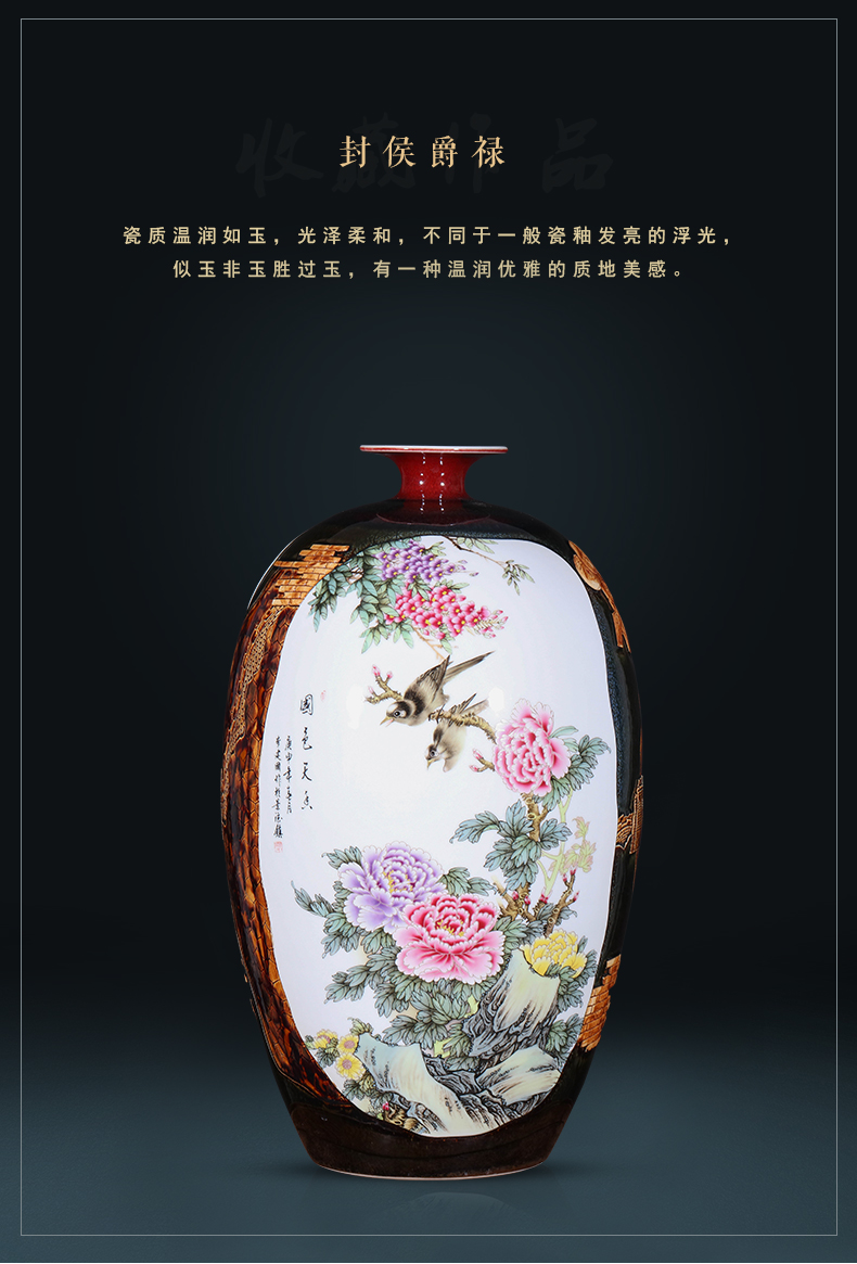 Jingdezhen ceramics manual creative variable of large vases, Chinese style living room home furnishing articles gifts