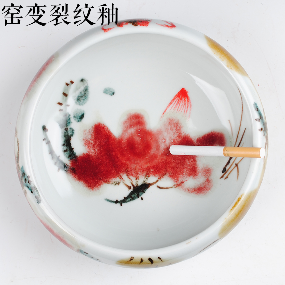 Jingdezhen ceramics tea table ashtray creative modern Chinese style restoring ancient ways is themed restaurant office furnishing articles in the living room