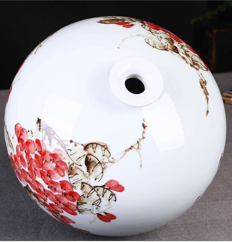 The Master of jingdezhen ceramics hand - made sabingga sukdun dergici jimbi vases, flower arrangement of Chinese style living room porch ark adornment furnishing articles