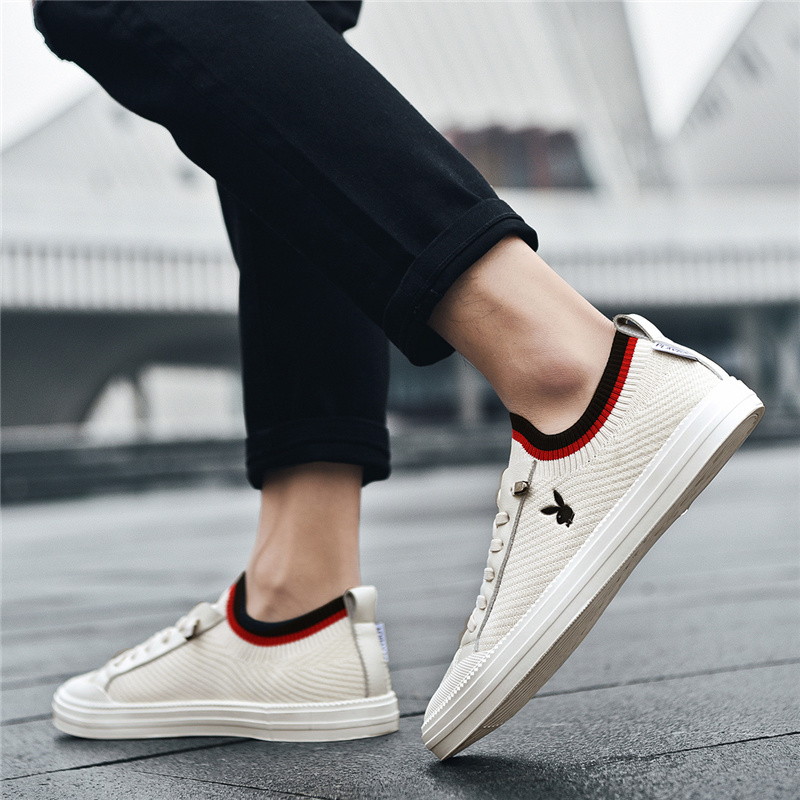 Giày Playboy nam 2020 New Little White Summer Da thể thao Casual thời trang nam Flat Chạy Ban Shoes