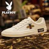 Playboy, весенние кроссовки, мужская дышащая трендовая универсальная белая обувь для отдыха, из натуральной кожи