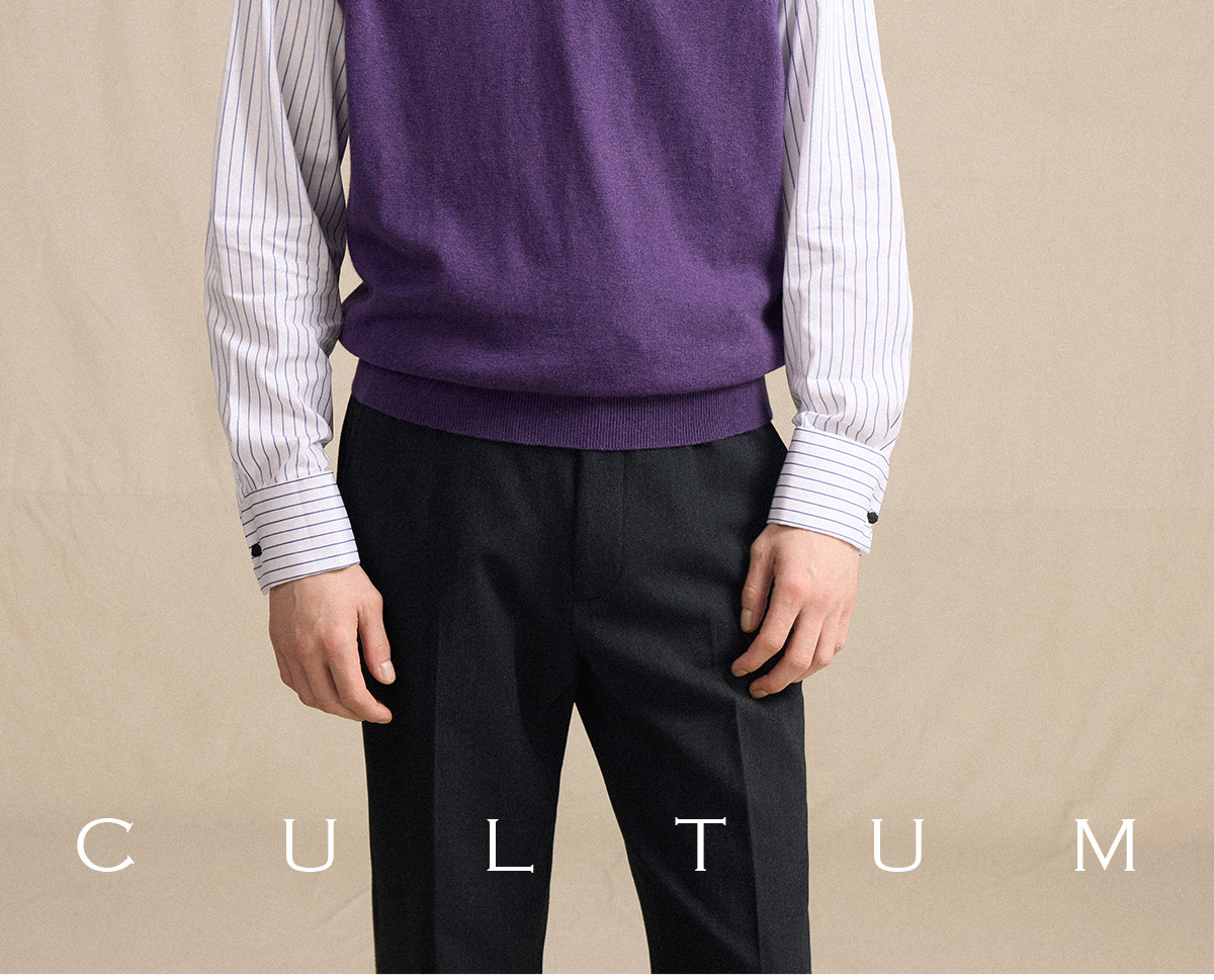 CULTUM V-Neck Knit Sweater Vest