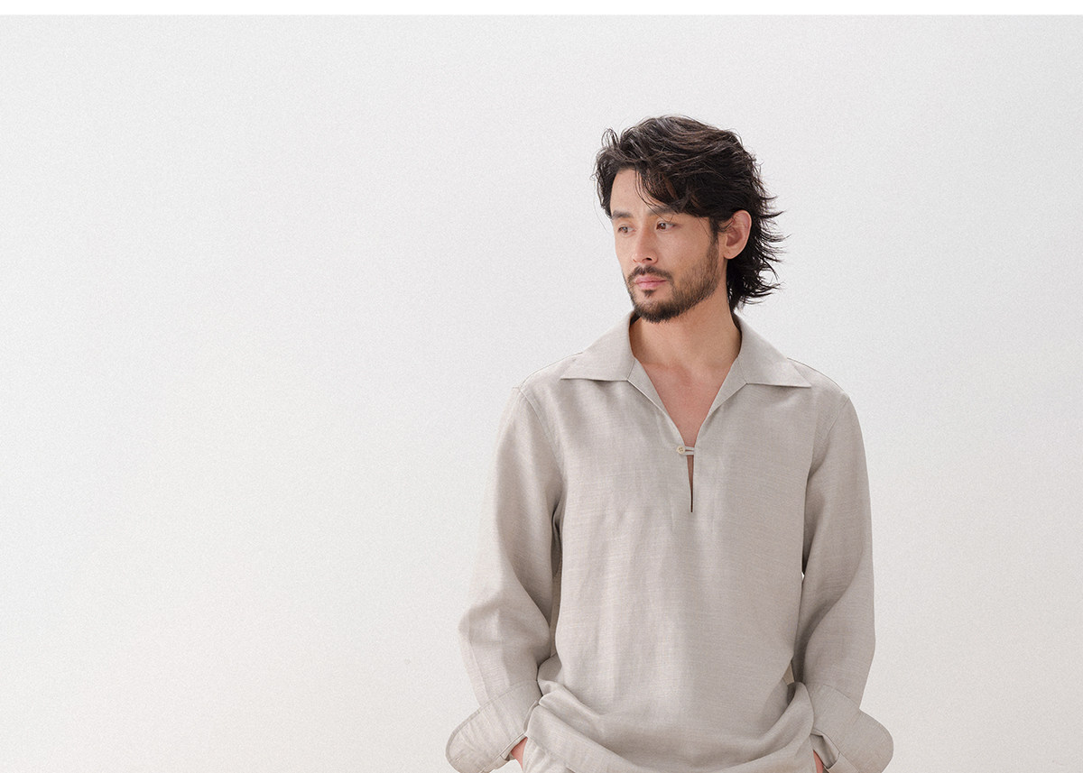 Ленивое расслабление воздухопроницаемый лен натуральный шелк Cultum Minimalist Old Qianfeng драпировка шнурок брюки мужской 