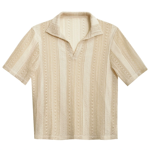 CULTUM Хлопковая трикотажная футболка polo, дышащая рубашка для отдыха, короткий рукав, высокий воротник