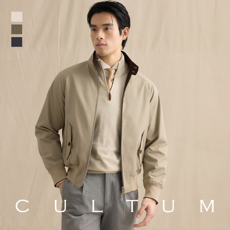 【Reversible】Cultum Water-Repellent Harrington Jacket Machine Washable Short Vintage Stand Collar Men's Jacket 【Reversible】Cultum Water-Repellent Harrington Jacket Machine Washable Short Vintage Stand Collar Men's Jacket