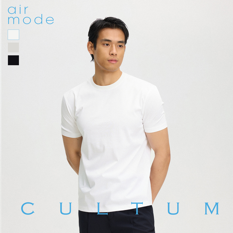 【Strong Look T-Shirt】Cultum 100-Count Pima Cotton Silky Breathable Solona Short-Sleeve Men's Casual Base Shirt