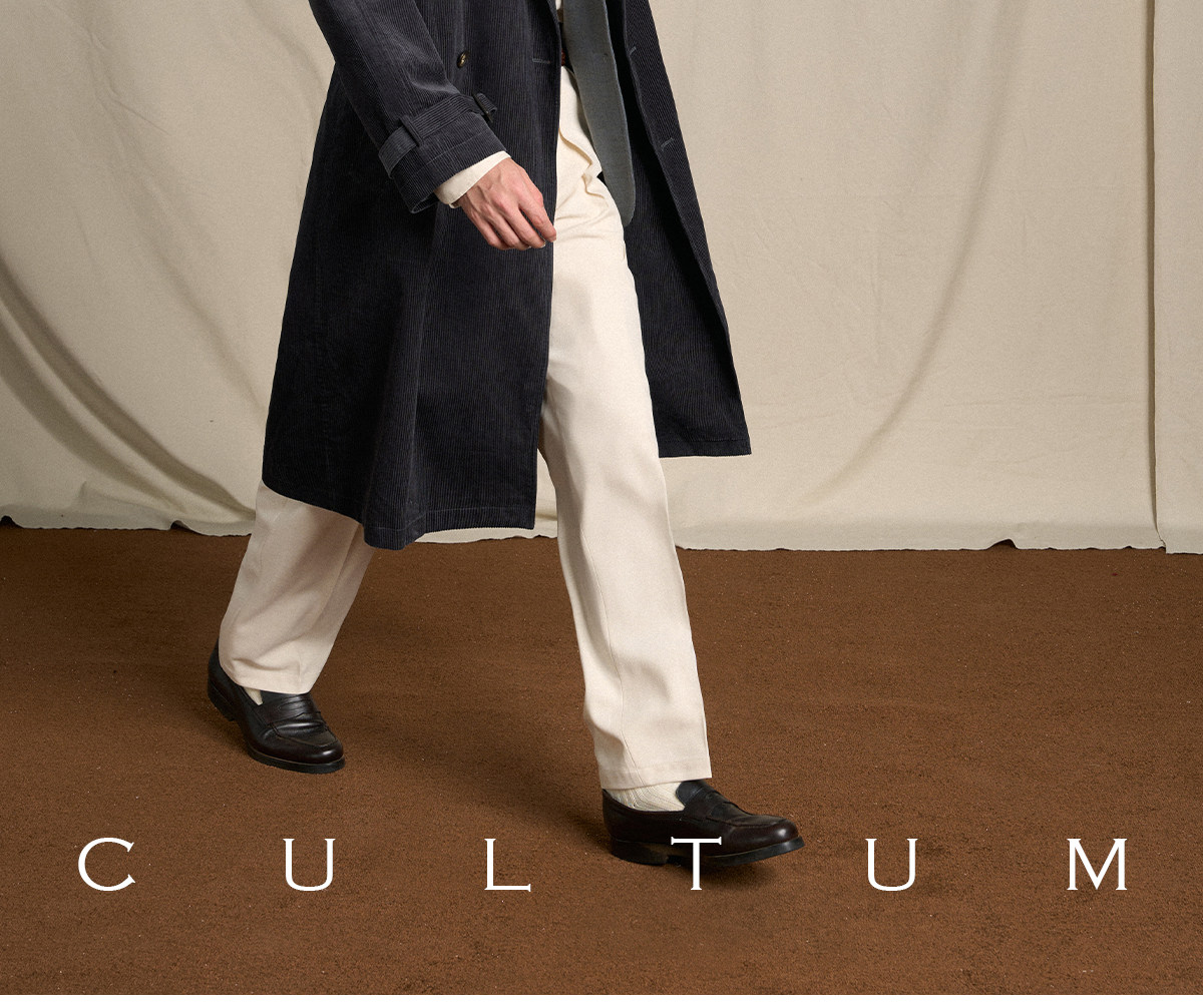 CULTUM Mid-Length Double-Breasted Trench Coat