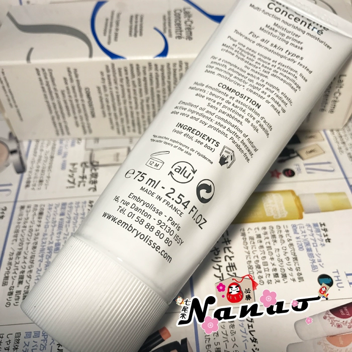 IRES killer Embryolisse Lait-Creme cách ly trước khi dưỡng ẩm trang điểm tụ hợp sữa che khuyết điểm mắt