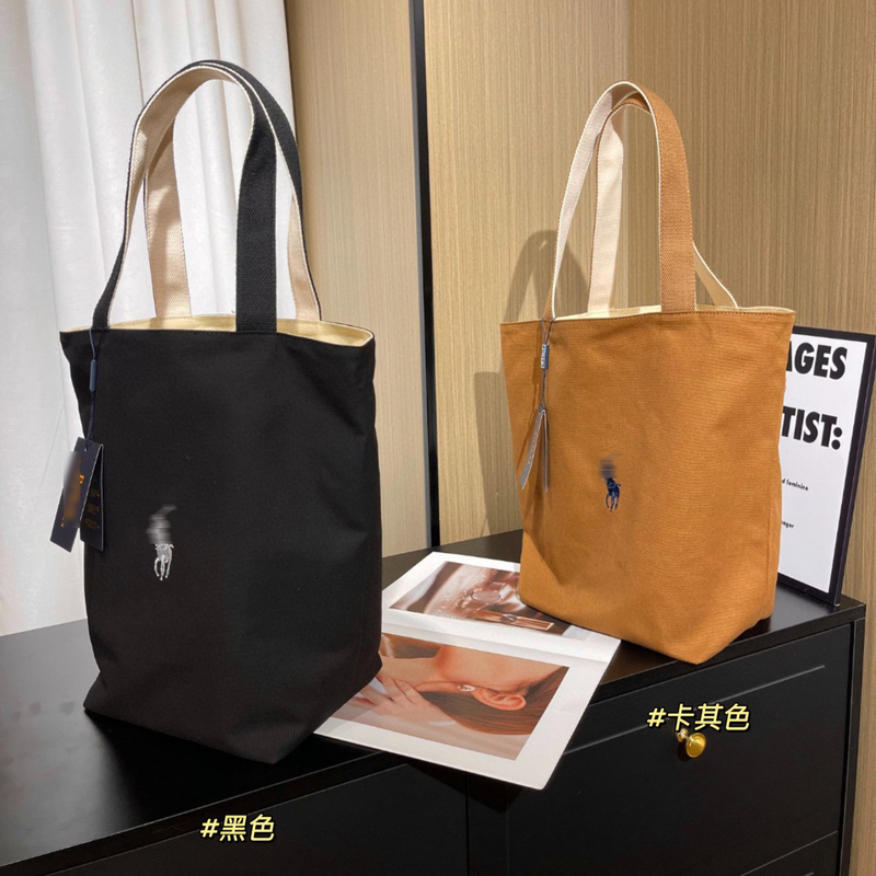 American Retro Style, Lightweight and Versatile~ Exquisite Little Horse Embroidery, Reversible Square Tote Handbag, Canvas Bag for Women
