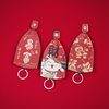 Pull-Out Key Case for Car and Electric Vehicle Keys, Leather Cover, Universal, Large Capacity, Cute, for Women, Storage, Festive, New Year