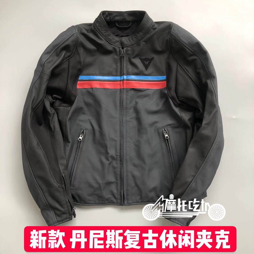 New Dennis Dainese HF3 leather clothing male locomotive race track riding suit casual retro anti-fall jacket