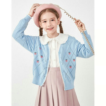 Summer new Korean version of girl Strawberry Athleta Garden College Wind knit sweater cardio-hoodie cardio-hoodie womens coat