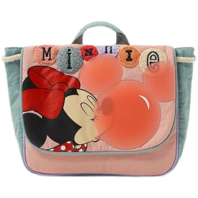 Z's new Minnie shoulder bag children's cartoon simple and lightweight school bag girls summer casual small backpack
