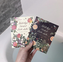 Welcome to festive Japanese charley festival greetings plant moisturizing scented scented fresh meatine shower bag in bath