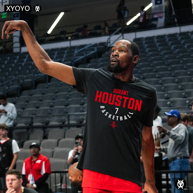 Durant Rockets Basketball Short-Sleeved Jersey No. 7 T-Shirt Men's Deathstroke Kd American Training Shooting Uniform Pure Cotton Quick-Drying Durant Rockets Basketball Short-Sleeved Jersey No. 7 T-Shirt Men's Deathstroke Kd American Training Shooting Uniform Pure Cotton Quick-Drying