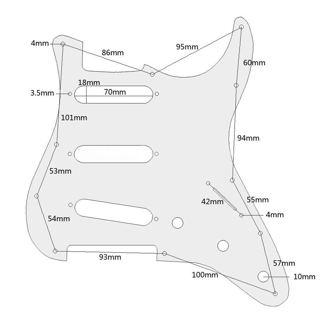 Звукосниматель 东礼strat吉他护板3单复古绿色ssh面板sq双双美芬可用hsh配螺丝 Donlis