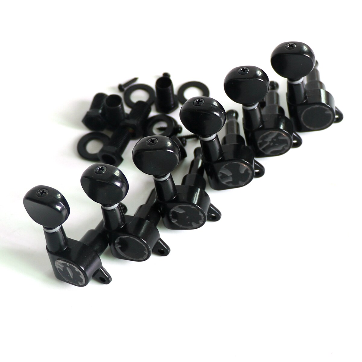 Dongli Electric guitar Han production JINHO Guitar Piano head button Single side set of 6 strings suitable for 10mm holes