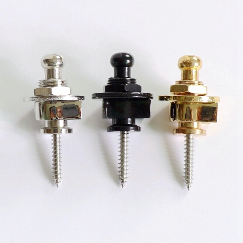 Dongli electric guitar holding baby bag buckle bass ballad universal buckle lock nail safety non-slip to prevent falling off tail nail silver black and white