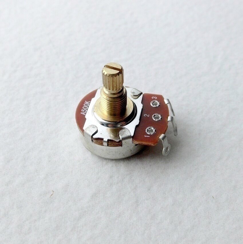 Strat Guitar Volume Control Potentiometer 15mm Copper Handle B500K Guitar Potentiometer Knob Guitar Accessories
