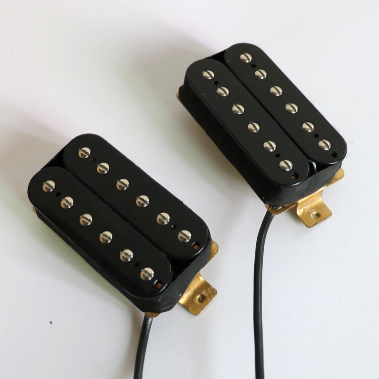 Звукосниматель 包邮东礼电吉他双线圈拾音器陶瓷磁铁大功率双轨多重音色黑白黄色 Donlis