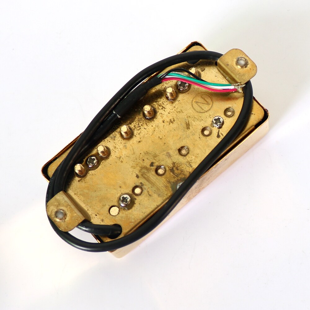 Звукосниматель 包邮东礼电吉他双线圈拾音器开放式lp铝镍钴5号金色黄铜外壳dl59 Donlis