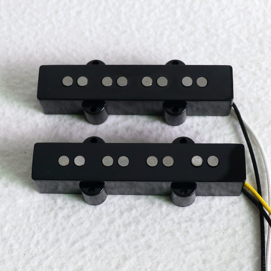 Звукосниматель 包邮东礼吉他拾音器铝镍钴4弦jazz爵士贝斯bumpers缓冲器贝司一套 Donlis