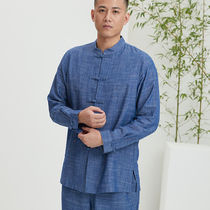 Cirim Original Spring Autumn China Feng Shui Cotton Linen Mens Clothing Suit Jacket