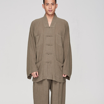 Ciyuan monks dress shorts summer cool cotton thin small coat monks dress Zen dress mens and womens meditation monks dress set