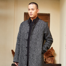 Ciyuan original Chinese style woolen mens coat autumn and winter new winter coat 60875-592