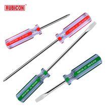 Japan Rubicon Robin Hood transparent color strip screwdriver 4 6 inch one phillips screwdriver magnetic screwdriver 107