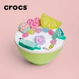 Crocs Кроксы, радужные тапочки в стиле Crocs, мигающий свет