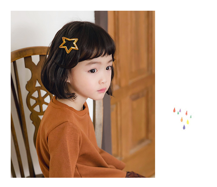 Phụ kiện tóc cho bé gái cô bé năm cánh kẹp tóc bb clip bé kẹp tóc không làm tổn thương tóc clip bé gái đội đầu hoa shop phụ kiện tóc