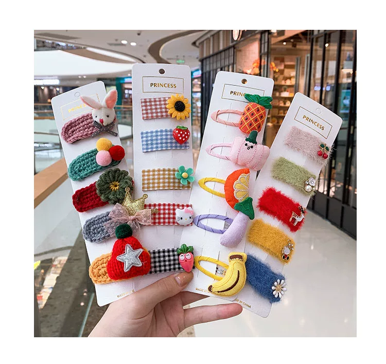 Hàn Quốc ins net đỏ gãy tóc kẹp cô gái Nhật Bản dễ thương bangs clip bé bé clip phụ kiện tóc trẻ em mũ - Phụ kiện tóc