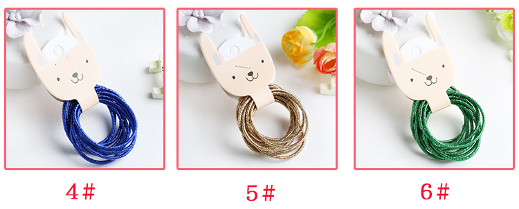 10 phụ kiện tóc cho trẻ em tải cao su nhỏ dây tóc em bé không làm tổn thương tóc cao su dải màu tóc vòng dây tóc cô gái mũ nón băng đô