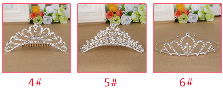 Mũ bảo hiểm trẻ em vương miện headband Công chúa xinh đẹp Cô gái tóc Comb Hàn Quốc Little Girl Headband Hairpin Phụ kiện tóc cho bé kẹp càng cua dài