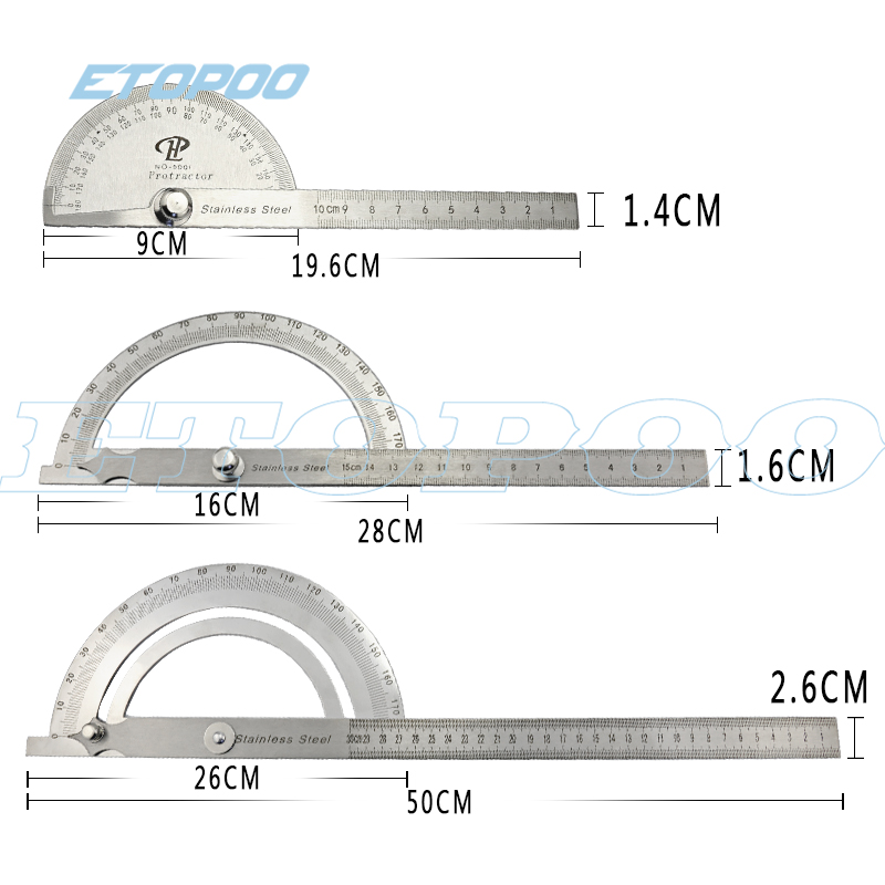 0-100 0-100 150300 Easy Protractor measuring angle ruler 180 degrees angle ruler simple protractor