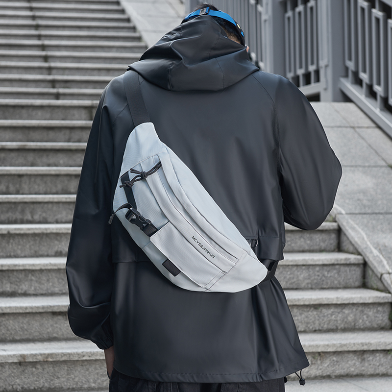 Diagonal Satchel Tide Sports Backpack Men's Chest Bag Men's Large Capacity Satchel Purse Riding Road Car Single Shoulder Bag-Taobao