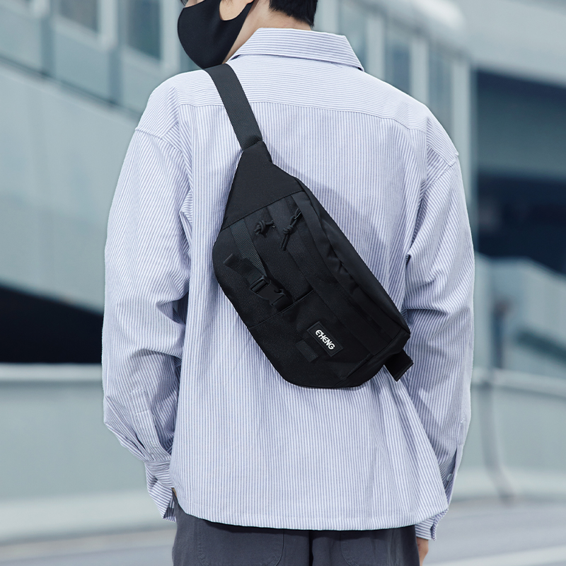 Skew Satchel male Tide Cards New Casual Bag Sport Commute Bicycling Bike Single Shoulder Bag Portable Waterproof Breast Pocket-Taobao