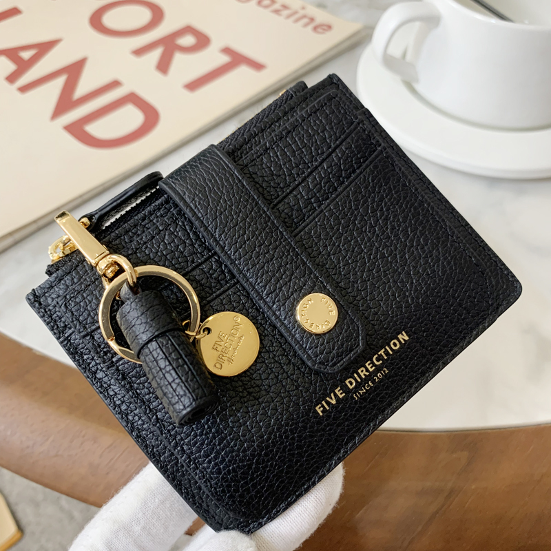 Card Holder for Women, Compact, Ultra-Thin, Simple Coin Purse, Driver's License Holder, High-End, Multi-Card Slots, Leather, Mini, Cute, Japanese, Korean, European and American Style