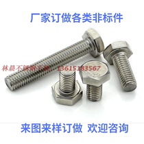 2205 2520 2507 309S 310S 1 4529 904L 276 Stainless steel hexagon bolt screw