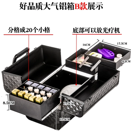Carlansi Tattoo Box, линии бровей, ящик для инструментов для татуировки губ, профессиональная коробка для инструментов для красоты рук.