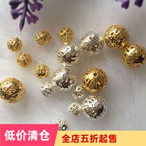 Antique jewelry accessories Hairpin falter handmade DIY materials * Hollow flower balls