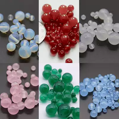 diy handmade material ancient hair hairpin hand string hand accessories loose beads jalate agate round beads