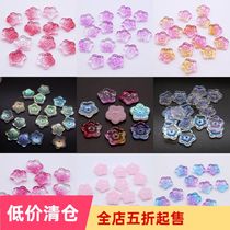 10 price diy handmade material ancient style step shake hair hairpin jewelry accessories Czech glass round flower 177