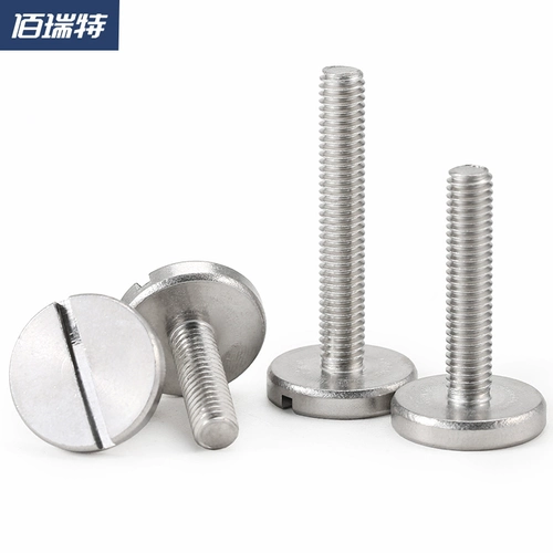Винт с шлицевой шайбой из нержавеющей стали Bairite 304, болт с плоской головкой, большой болт с круглой головкой M3M5M6M8M10