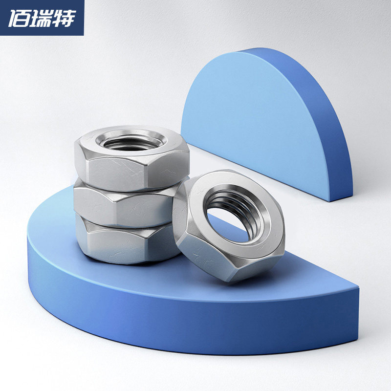 304 stainless steel coarse tooth hexagonal nut hexagonal nut screw nut M1M2M3M4M5M6M8M10-M64 bag