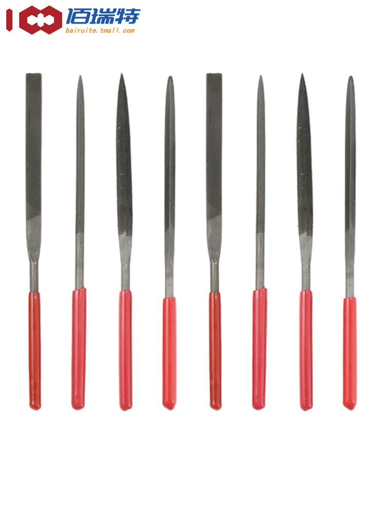 File set Woodworking grinding tools Small frustration knife Steel file Metal triangle semicircle mini plastic assorted file