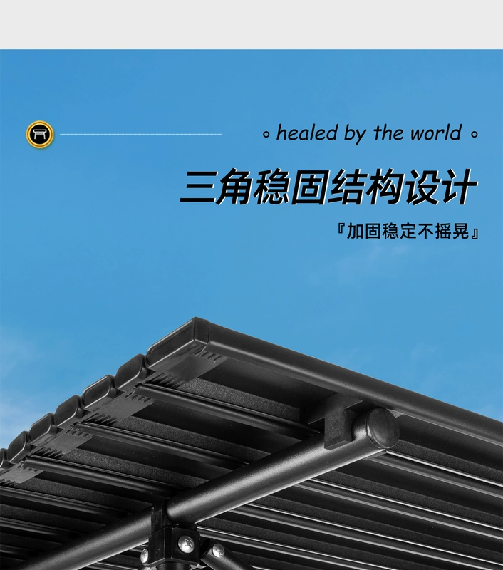 Tanlu ngoài trời bàn ghế xếp dã ngoại bàn cắm trại di động bàn gian hàng bằng thép carbon thiết bị cắm trại bộ đầy đủ vật tư