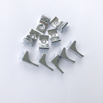 Glass hardware fastening wardrobe shelf partition fixed bracket nail board support screw small accessories cabinet wall